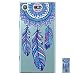 Produktbild HopMore Sony Xperia XZ1 Compact Hülle Silikon Transparent Durchsichtig Clear Design Muster Bumper Slim Handyhülle Tasche Schale Hüllen Case Cover pour Xperia XZ1 Compact -- Blau Traumfänger