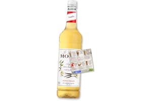 JASPEM Monin Vanilla Coffee Syrup 1L for Coffee and Cocktail | Premium with Natural Flavours and Colourings | Vegan-Friendly | Includes Drink Recipe eBook