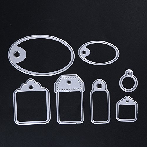 Amazingdeal365 10 PCS Buchzeichen Metall Form Schablonen Schneiden DIY Dekor Sammelalbum Karten Buchzeichen Lesezeichen als Geschenk für Freunde Geburtstag Kinder,Kindergarten Hobby Schule Handarbeit Unterricht usw. Ein tolles Geschenk! - 5