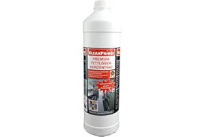 CLEANPRINCE Premium Fettlöser Konzentrat 1 Liter Entfetter Fettentferner Reinigungsmittel Reiniger Intensivreiniger Küchenreiniger