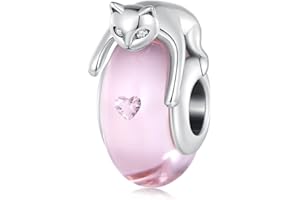 SHIYU Mère et fille Charme,Bijoux femme,Pendentif Charm,en Argent Sterling 925 avec 5A Zircone,Compatible pour Pandora Bracelets