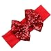 Baby Photography Hairband Koly Girls Elastic Children Headband Cute Sequins Bow Hair Accessories (A)