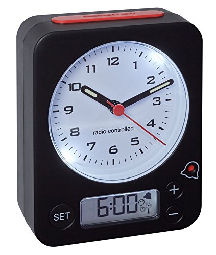 TFA Dostnmann Funkwecker Combo 60.1511 mit analoger Uhrzeit und digitaler Weckzeit, besonders leise und genau - 2
