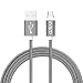Produktbild Magnetisches USB Type C kabel,EVIISO 1m Magnet 2.4A Fast Charging USB C Kabel auf USB 2.0 Ladekabel Datenkabel mit Nylongeflecht für Samsung Galaxy S8 Plus,Huawei P9,P10,OnePlus 3T/5,LG G6,HTC, Grau