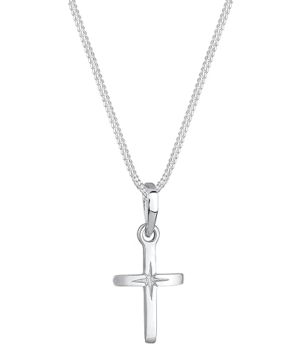 18k Gold plated vergulde Kruis ketting / hanger - Kruis halsketting Go