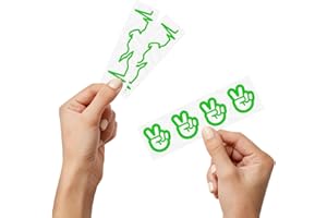 LAZARILLA Pack de 6 Pegatinas - Cardiomoto 10CM (2Unidades) + Saludo Motero Vss 3,5CM (4Unidades) - Pegatina para Casco, Moto, Coche - Vinilo Adhesivo Troquelado Sin Fondo (Verde Kawa)