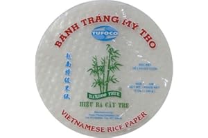 BANH TRANG MY THO Round Vietnamese Rice Paper 28cm 340g Summer Fried Spring Roll Skin Wrapper Banh Trang Edible Food Prepare