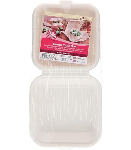 LA BOÎTE À GÂTEAUX Boîte à gâteaux blanche 31 x 31 x 5 cm