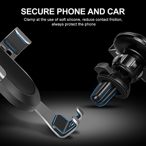 Supporto per Auto,Mopoin Supporto Cellulare per Auto Universale Portatelefono per Auto Multi-angolo GravitÃ  Anti-Shake Supporto Auto Ventilazione per iPhone X 8,Samsung Galaxy Nota/Edge,Smartphone