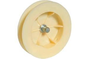 IdeaGenesis - Disco Persiana con espiga para Cintas de 20mm | Polea de Persianas para ejes 40mm | Disco Rodamiento de Persiana | Recambios y repuestos (Cinta 20mm con espiga, 120X40)