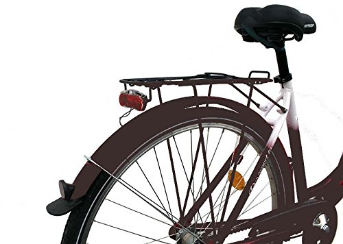 Citybike 26′ Zoll 3-Gang Nabenschaltung STVZO Nabendynamo Rücktritt RH 46 cm schwarz weiß - 5