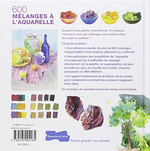 600 mélanges à l'aquarelle