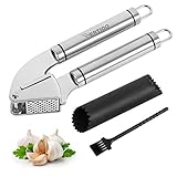 Knoblauchpresse Edelstahl,WERTIOO Garlic Press...