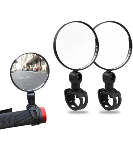Specchietti Retrovisori Per Bici - Set 4 Pezzi Regolabili 360° Per Manubrio, Mountain Bike E Strada - Foto 9
