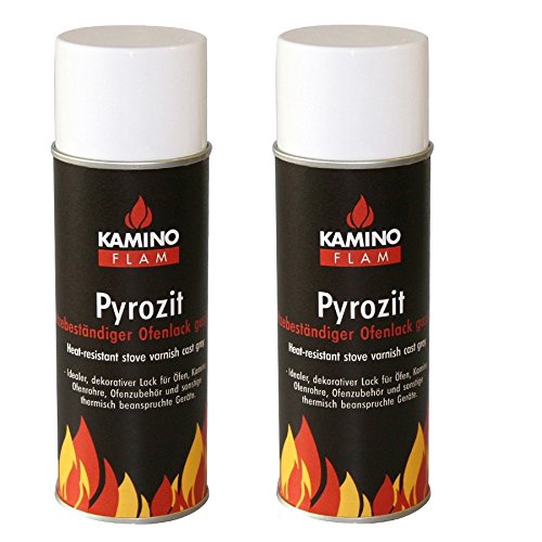 Ofenlack Ofenspray Ofenfarbe Thermolack gussgrau 300ml - 2