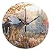 Produktbild Xukmefat Rotwild-Gruppe im Wald 3D Druck-stille Wanduhr mit Nicht tickender ruhiger Bewegung für Wohnzimmer-Dekor