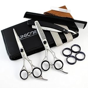 Unicorn Plus - Professional Hairdressing Scissor 6.0 Inch - Right Handed Salon Hair Scissors, Barber Scissors Set - Pet… - Image 2