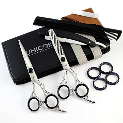 Unicorn Plus - Professional Hairdressing Scissor 6.0 Inch - Right Handed Salon Hair Scissors, Barber Scissors Set - Pet… - Image 2
