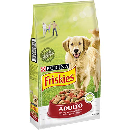 Friskies pienso para el Perro Adulto, con Manzo, Cereales y Verduras aggiunte, 7.5 kg