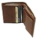 Produktbild BOCCX kleine Leder Herren Kombibörse Slim Fold Geldbeutel Geldbörse Herrenbörse 50027 Cognac GoBago