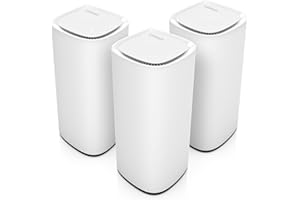 ‎LINKSYS Linksys System Mesh Wi-Fi 7 Velop Pro 7 Mbe7003 – Trójzakresowy Router Cognitive Mesh O Prędkości Ponad 10 Gb/S – Pokrycie Całego Domu Do 825 M2 – Obsługa 600 Urządzeń – Zestaw 3 Szt