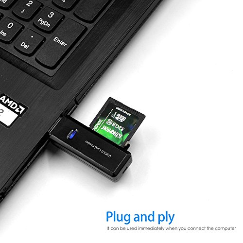 Kartenleser, 2-in-1 USB 3.0 Kartenleser Kartenlesegerät mit zwei TF/SD Kartenslots für SDHC/SDXC and microSDHC/microSDXC cards - 7