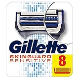 Gillette Skinguard Sensitive Razor Blades For Men, 8 Refills