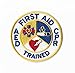 Produktbild Erste Hilfe AED CPR ausgebildeten Patch (7,6 cm) Aufbügeln oder nähen auf Badge DIY Aufnäher Paramedic Ambulance Kostüm Tasche Jacke Shirt