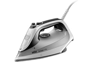 Braun TexStyle 7 Pro żelazko parowe SI 7149 WB – żelazko z stopą żelazka Freeglide 3D, pionowa para, 2900 W, białe/czarne