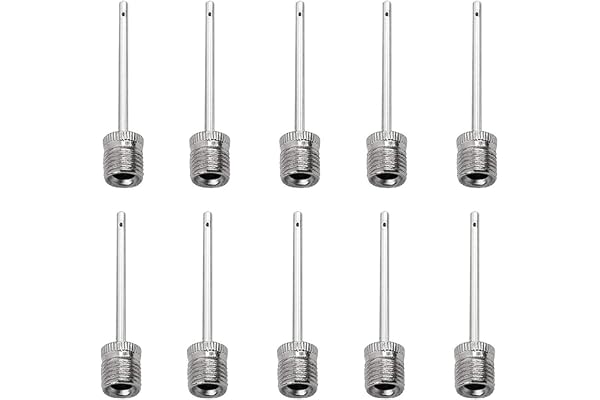 10 Pack Aiguille pour Gonfler Ballon, XCOZU Aiguille Ballon/Aiguille de Gonflage, Aiguille a Ballon/Aiguille de Pompe de Gonflage Aiguilles Gonflage de Basket Football