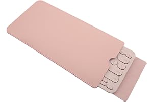 CUIFATI Etui na Klawiaturę, Przenośny Futerał na Klawiaturę ze Sztucznej Skóry, Do K380 Odporna na Wstrząsy Torba na Klawiaturę, Odporna na Zużycie, Lekka, Mały Rozmiar(różowy)