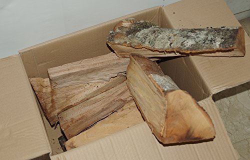 Madera de haya en cepas de 33 cm de longitud en caja de 12 kg.