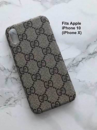 Quality Case UK - Apple iPhone X 10 Faux Leather Designer Cases - Multiple Designs (GG 22)