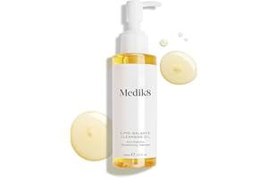 Medik8 Lipid-Balance Cleansing Oil - Makeup Dissolving Transforming Cleanser - Removes Impurities, Sunscreen & Waterproof Makeup - Nourishes & Balances Skin - All Skin Types - 140ml
