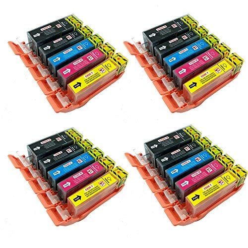 20 pgi-525 cli-526 cartuchos de tinta compatibles para canon impresora pixma mg5250 mg6250 mg5350 mg6150 mg5200 ix6550 mg5150 ip4850 ip4950 mg6100 mg8150 mg8250 mx895 ip4800 mx715 mg5300 ix6250 mx882 ip4840 mg6120 mg6220 mg8220 mg5100 mg5120 mg8120 mg8170 mx885