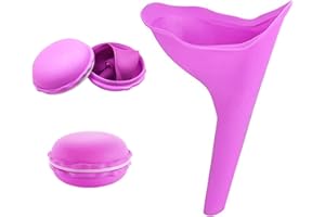 Taxually Imbuto per Pipi Donna,Dispositivo per Orinatoio Femminile in Silicone Riutilizzabile Permette alle Donne di Fare Pipì in Piedi, Cono da Donna è Perfetto per Viaggi Rosa