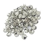 Nagelneu und hohe Qualität; Hellery 100 Stück Ziernieten runde Nieten Krallennieten Stern Nietset Pyramidennieten DIY Nieten Studs 12x12mm