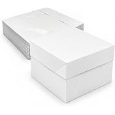 Decoraciondulce - Pack of 10 White Box for Transporting Cakes with Lids (25.4 X 25.4 X 15.2 Cm.)