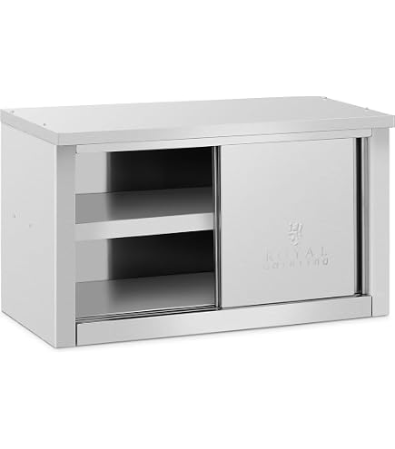 Produktbild von HUAKEHOM Wandhängeschrank Mit Schiebetüren – Gastro-Edelstahl 120×40×50 Cm Für Restaurant, Küche, Hotel – Hygienisch, Robust