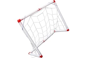 BESTonZON Portería Plegable De Fútbol para Niños 18 Pulgadas Juego De Entrenamiento Portátil con Red Ligera para Jardín Playa Parque