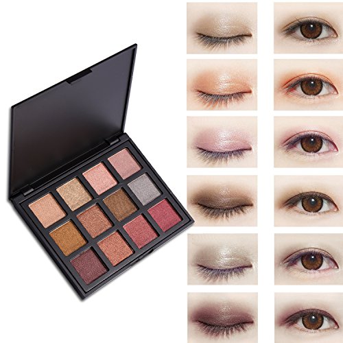 DE’LANCI 12 Farbe Lidschatten Palette Wasserdichte Makeup Lidschatten Kit - 3