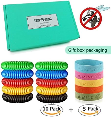 Mosquito Repellent Bracelet Band Aromatic Mosquito-proof Plastic  Rings  Summer Mosquito Repellent Hand 10 Plastic Rings + 5 Microfiber  Bracelets