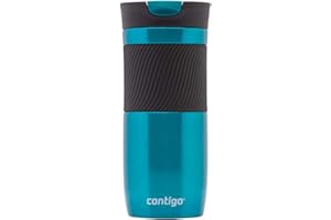 Contigo Huron Snapseal kubek podróżny, kubek termiczny ze stali nierdzewnej, termos próżniowy, szczelny kubek, kubek do kawy z łatwą do czyszczenia pokrywką, 470 ml