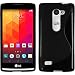 Produktbild PhoneNatic Case für LG Leon Hülle Silikon schwarz S-Style + 2 Schutzfolien