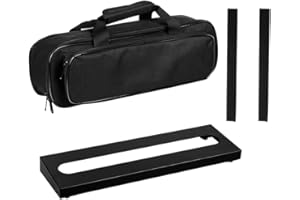 GOKKO Small Guitar Pedal Board 40 x 12.5 cm Pedalboard with Carry Bag