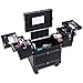 Songmics Large Beauty Nail art Storage Tool Kit Trolley Black 4 Universal Wheels JHZ02H