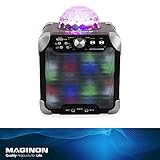 ✅ Karaoke begeistert?: Nach belieben können an den Maginon Party Speaker PS-15 E zwei Mikrofone und zusätzlich eine Gitarre angeschlossen werden. So steht einer gelungenen Karaoke-Party nichts mehr im Wege.