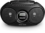 Philips AZ318B CD-Player (USB, MP3, Radio) schwarz