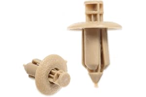 C-FUNN 10 Unids Plástico Remache Panel De Sujeción para Coche Clip Puerta Beige para Volvo C70/S60/S80/V70