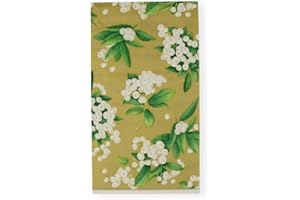 Caspari Servilletas de papel para invitados de Navidad, color dorado y blanco, 15 por paquete